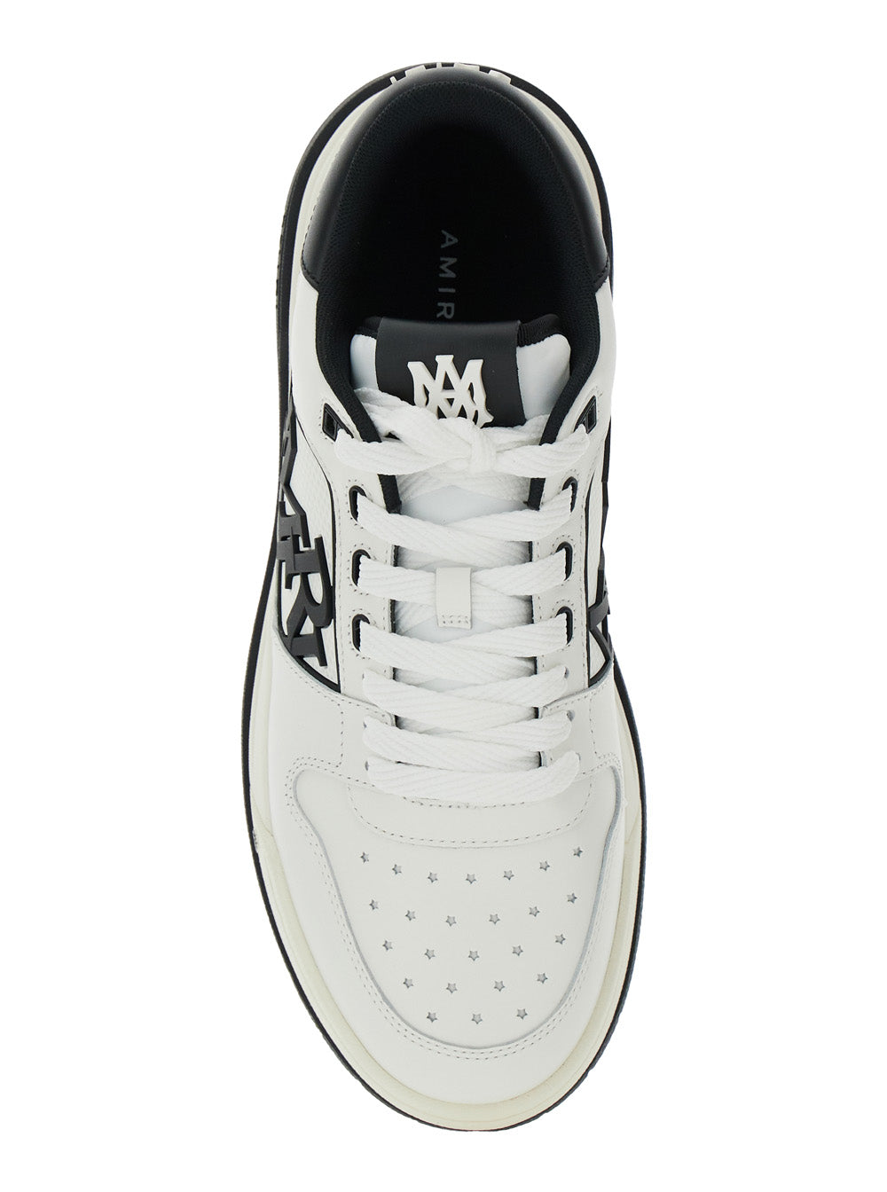 White Low Top Sneakers with Logo Patch on the Side and Contrasting Heel Leather Lettering for Men White/black Cow