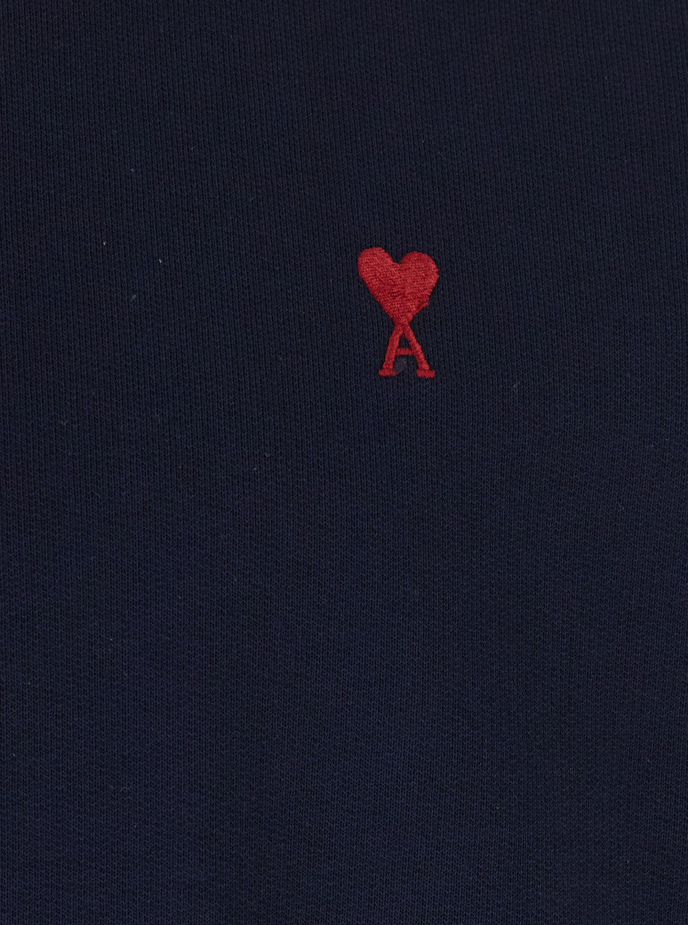 Blue Sweatshirt With Ami De Coeur Logo On The Front In Cotton Man Blu Sweatshirts