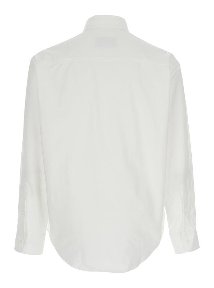 White Shirt with ADC Logo on the Front in Cotton Man And Blouses