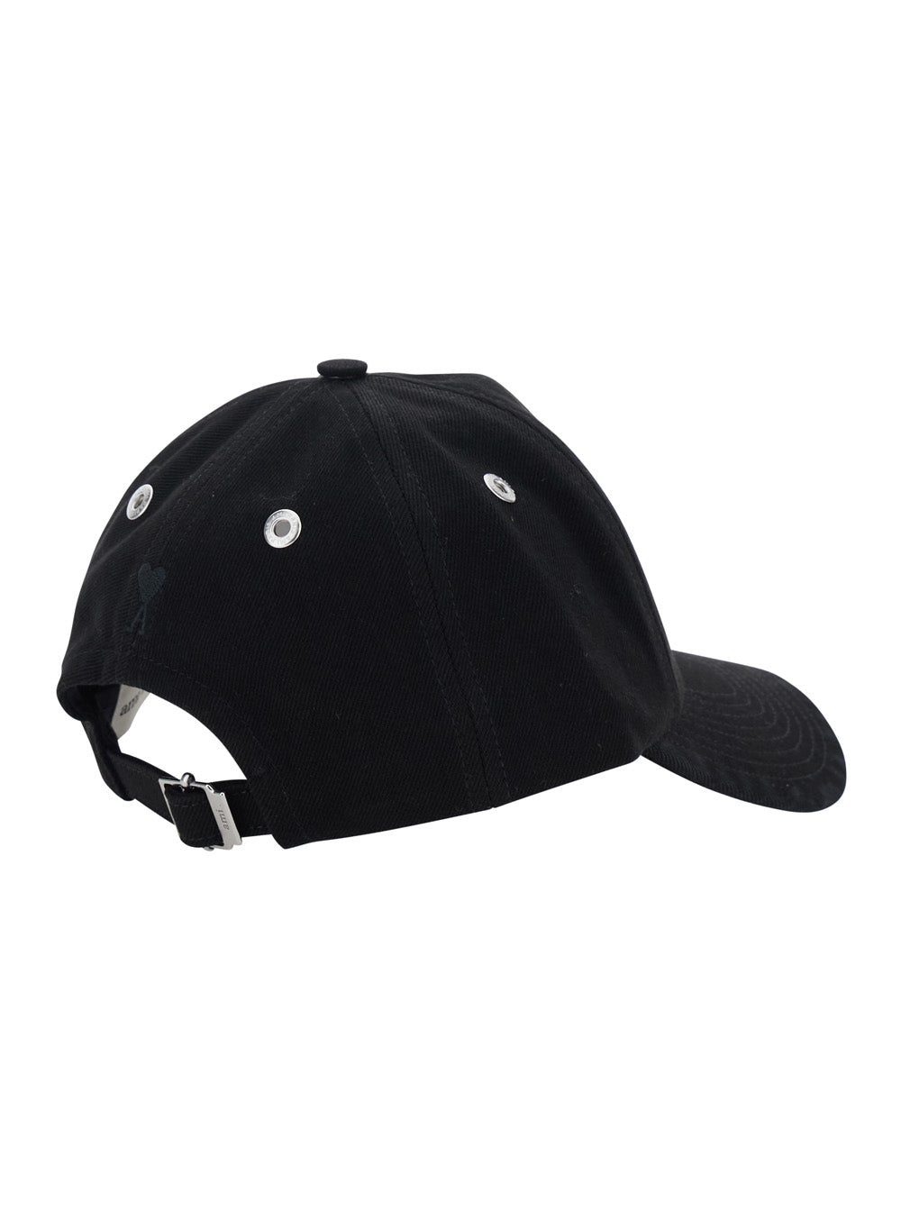 Black Baseball Cap with logo lettering on the front in Cotton for Men Hats And Gloves