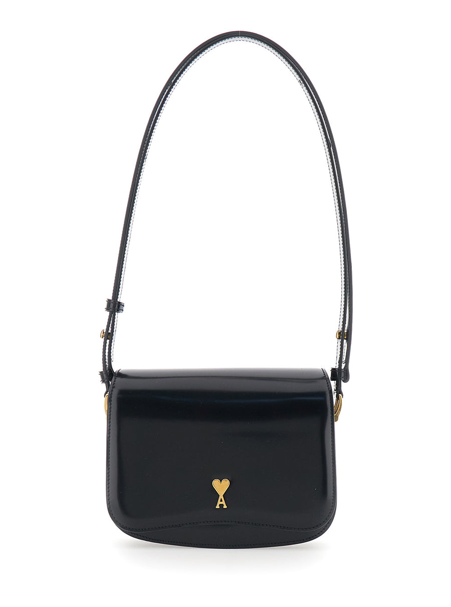 Shoulder Bag Paris Black Leather Calf