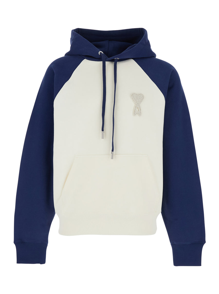 Hoodie Boxy Fit Blue Cotton Sweatshirts