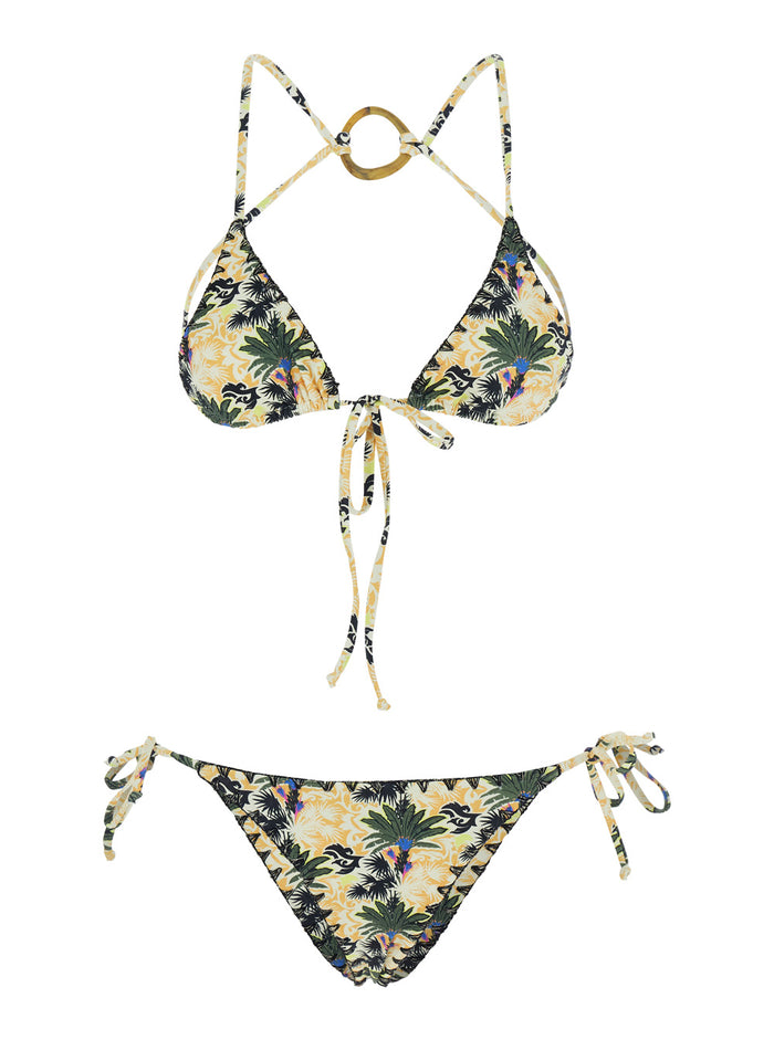 Bikini With Removable Cups And Back Accessory Polyamide Elastane Beachwear