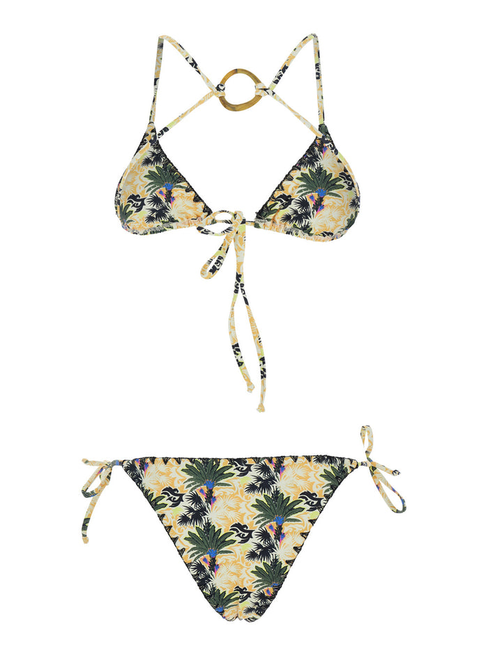 Bikini With Removable Cups And Back Accessory Polyamide Elastane Beachwear