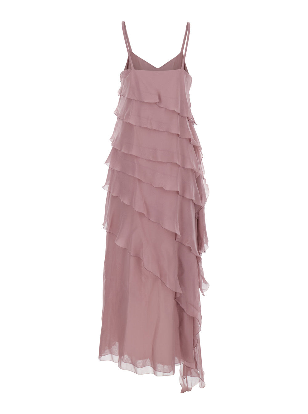 MARILYN SILK CHIFFON DRESS Pink