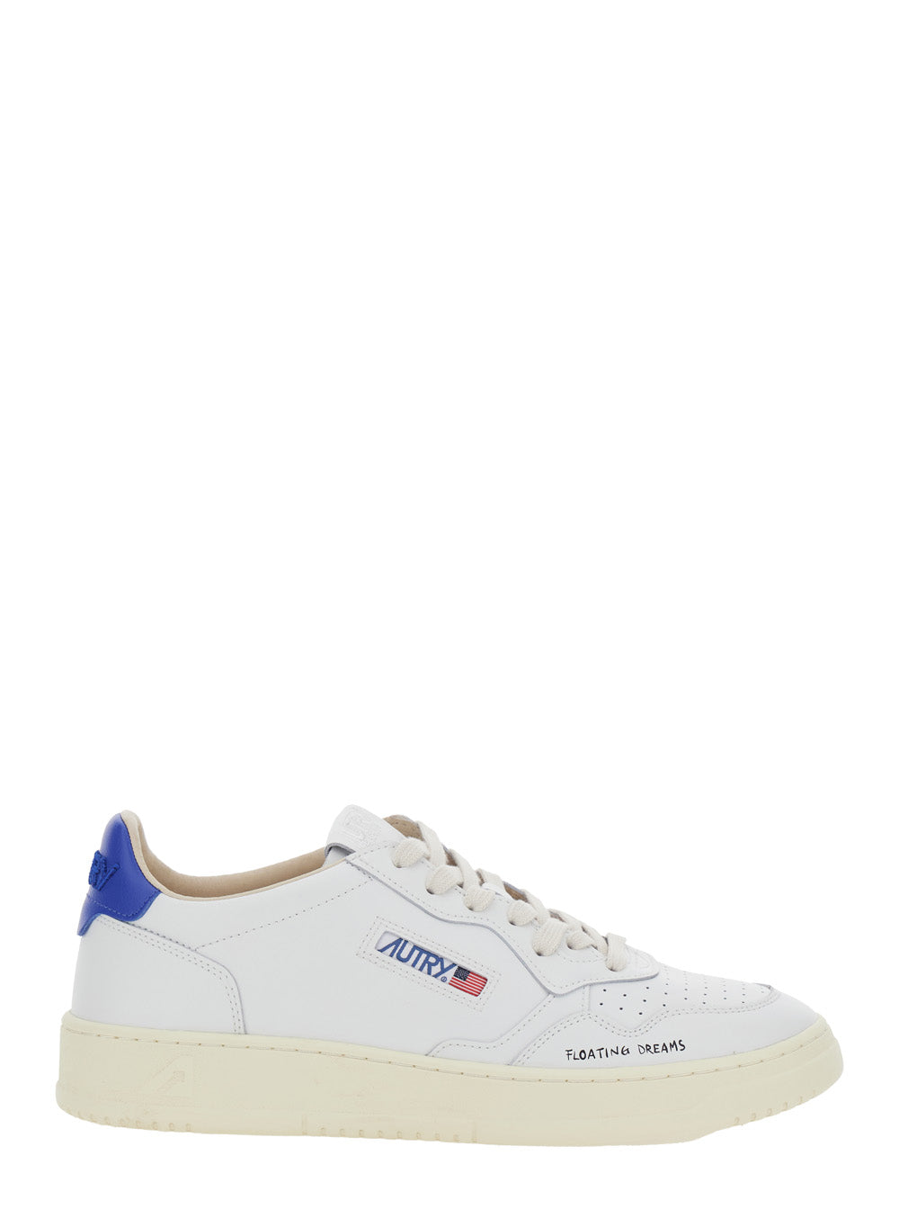 Medalist White Sneaker Low Top With Logo Patch On The Tongue And Contrast Leather Heel For Men Cow