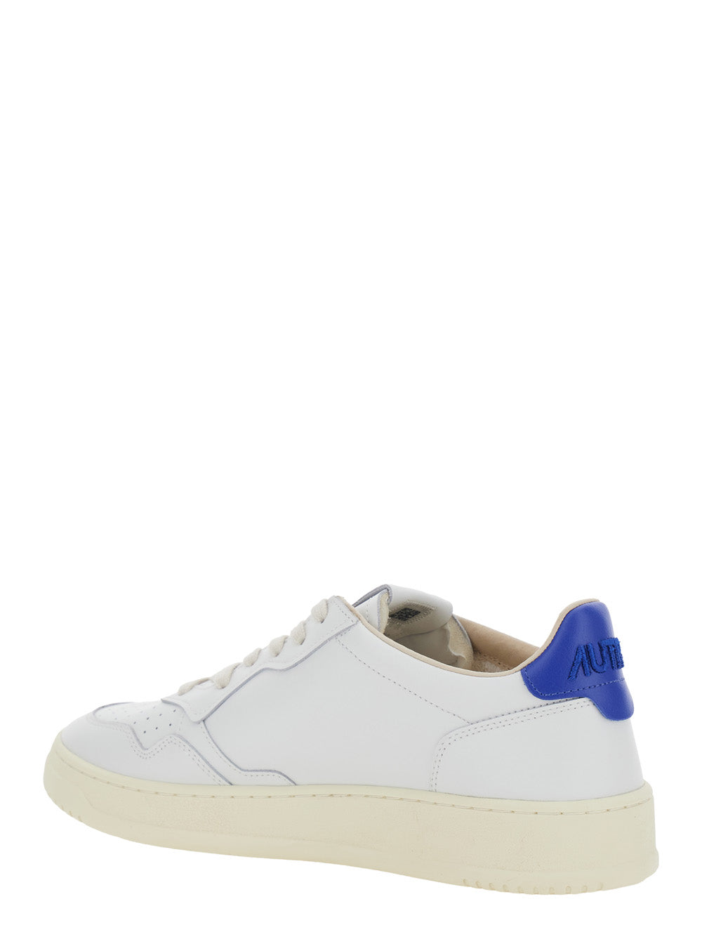 Medalist White Sneaker Low Top With Logo Patch On The Tongue And Contrast Leather Heel For Men Cow