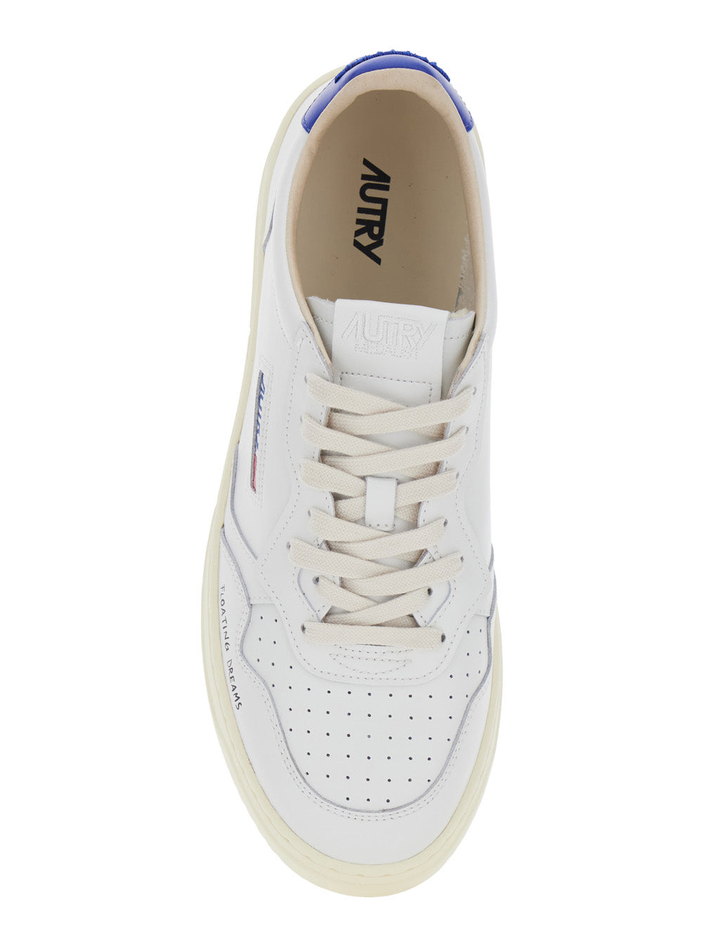 Medalist White Sneaker Low Top With Logo Patch On The Tongue And Contrast Leather Heel For Men Cow