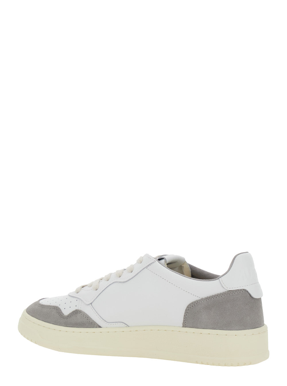 Medalist Grey Sneaker Low Top with Logo Patch on the Tongue and Details in Suede Man Cow