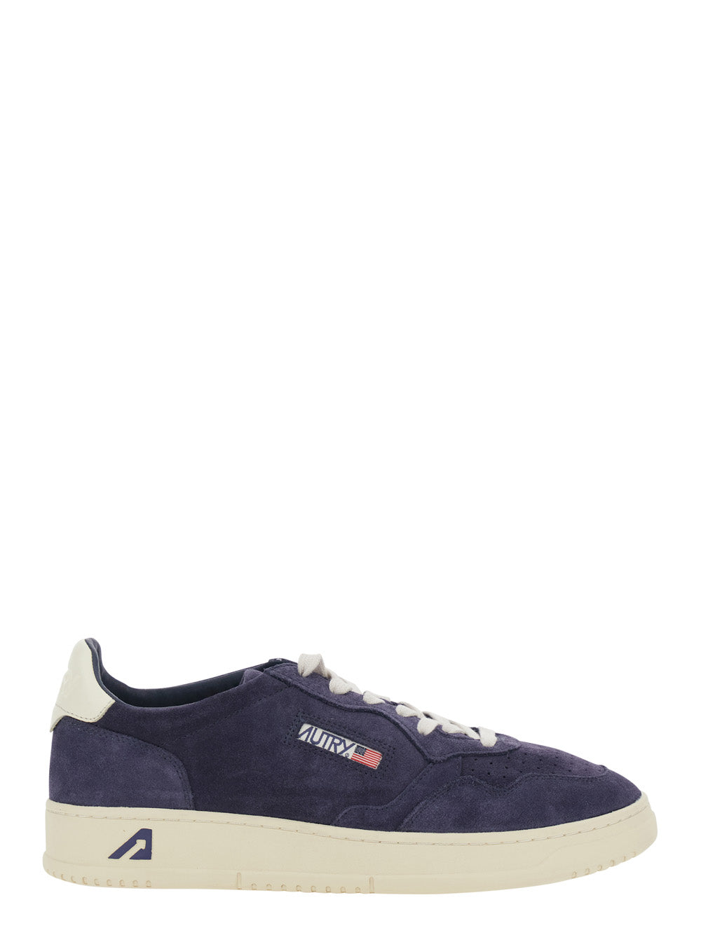 Medalist Blue Sneaker Low Top with Logo Patch on the Tongue and Suede Details Men Blu Cow