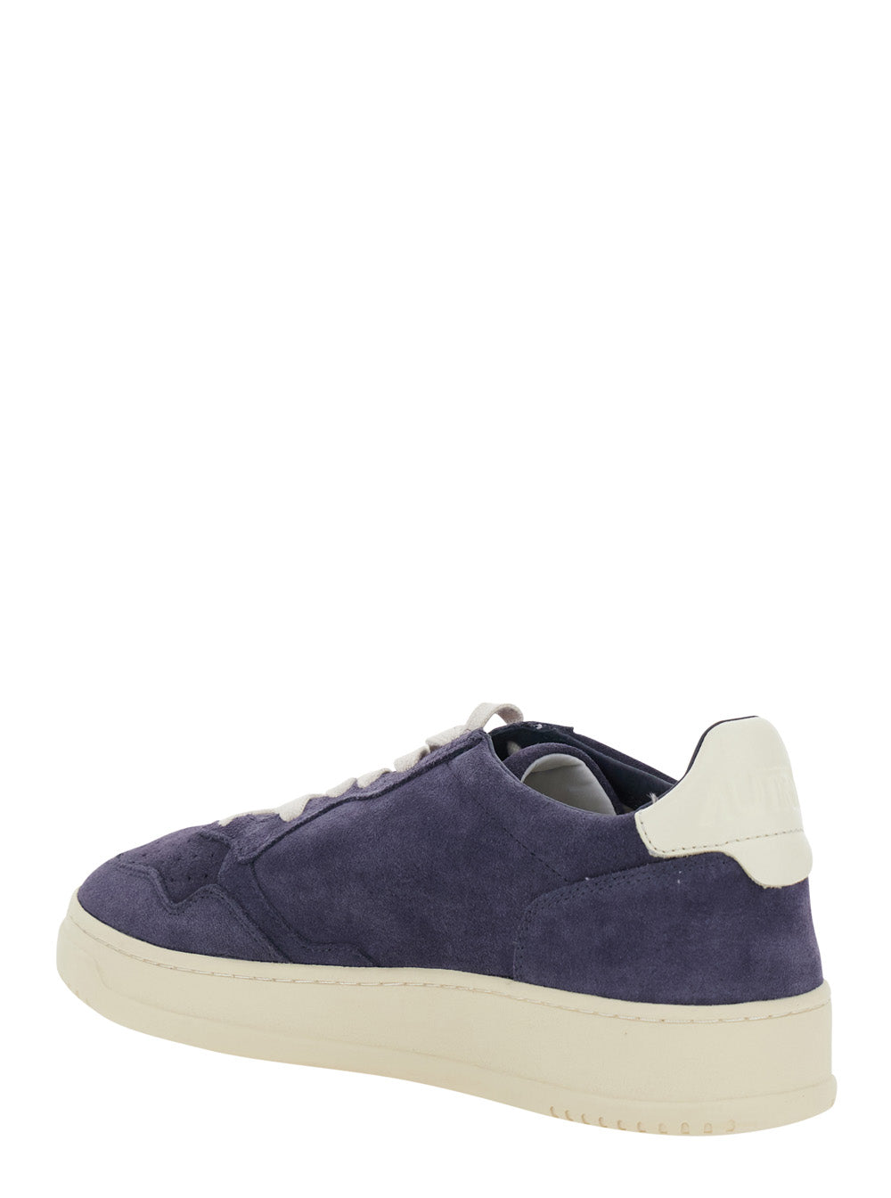 Medalist Blue Sneaker Low Top with Logo Patch on the Tongue and Suede Details Men Blu Cow