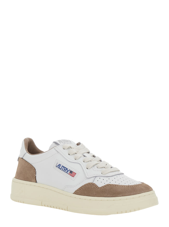 Sneakers MEDALIST FT White with Leather and Suede Details for Women Cow