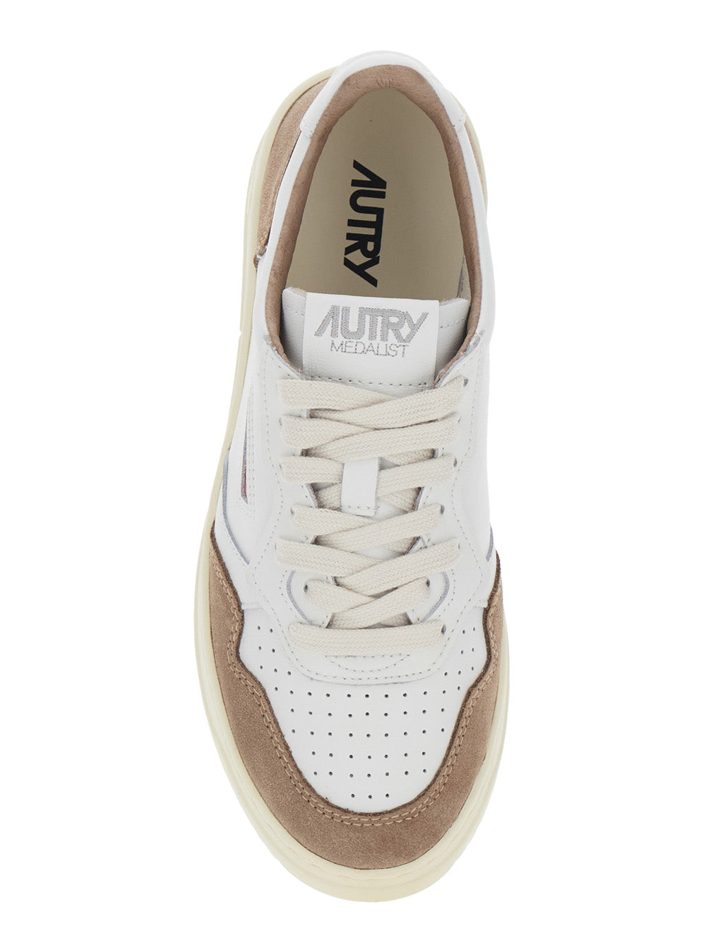 Sneakers MEDALIST FT White with Leather and Suede Details for Women Cow