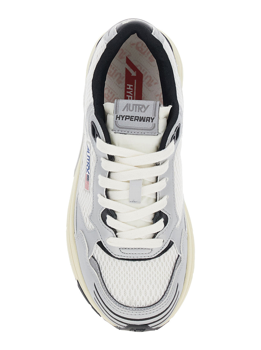 Sneakers HYPERWAY White with mesh and nylon details - In Polyurethane blend Men Cow