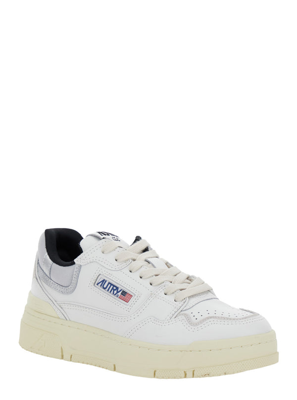 Low Sneakers Clc White Leather Patch Cow Trainers