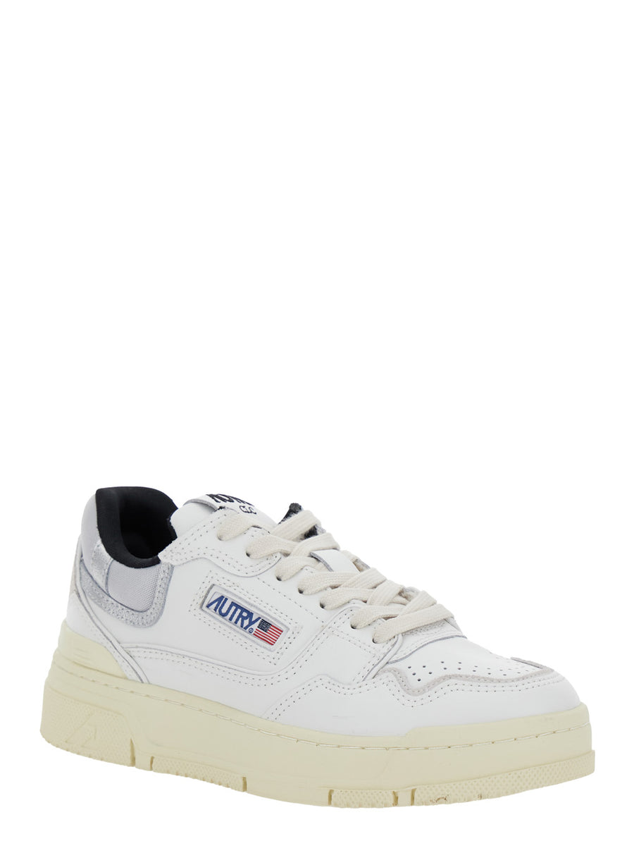 Low Sneakers Clc White Leather Patch Cow Trainers
