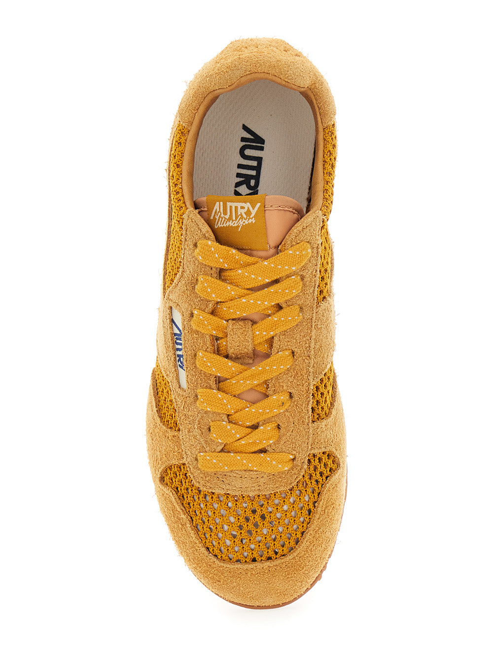 Windspin Low Brown Sneaker with Logo on the Side and Pull-tab perforated details in Suede for Women Textile Cow Nylon