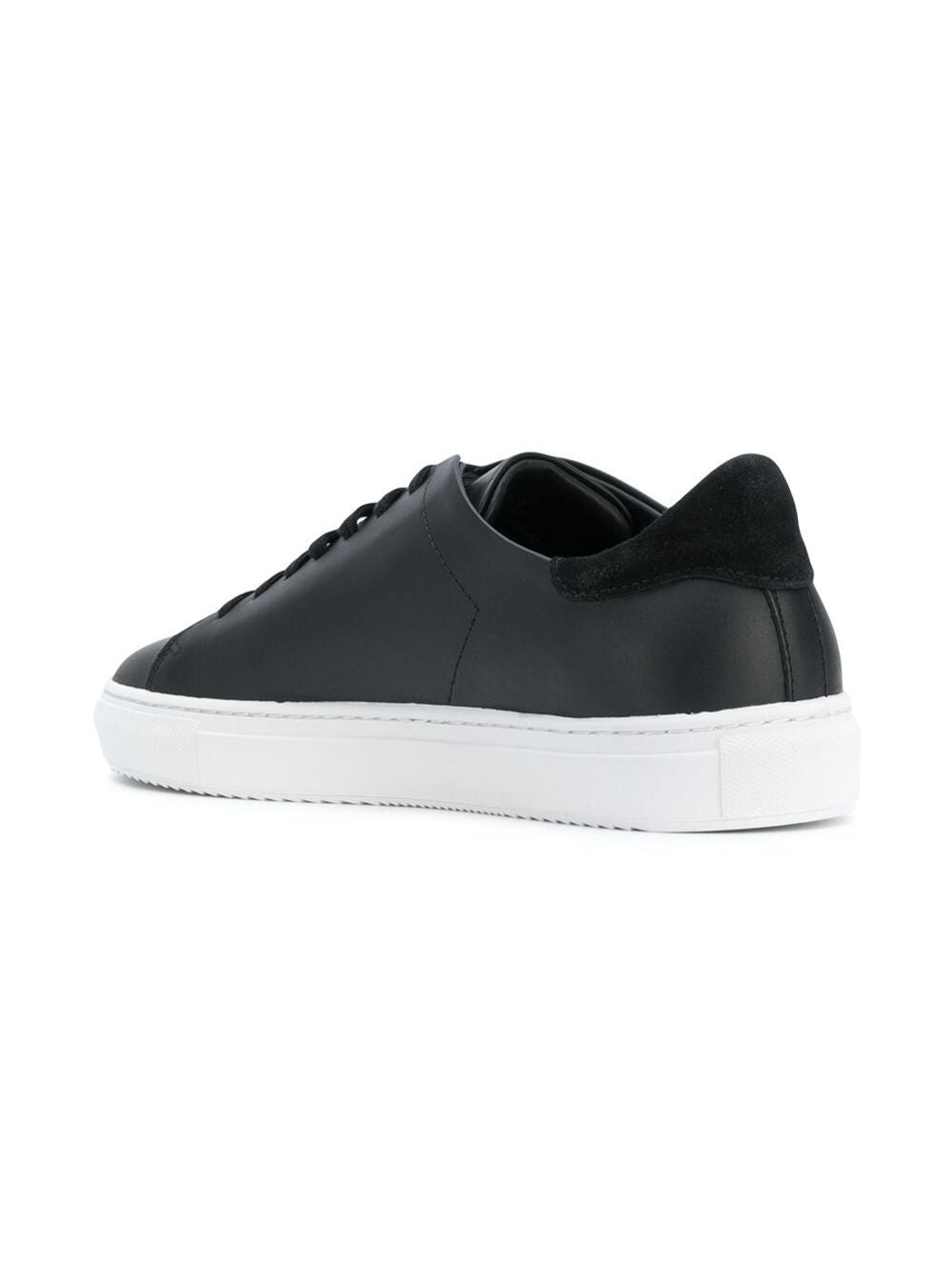 Mens Black Leather Clean 90 Low Top Sneaker with Logo Lettering on the Side 100 %