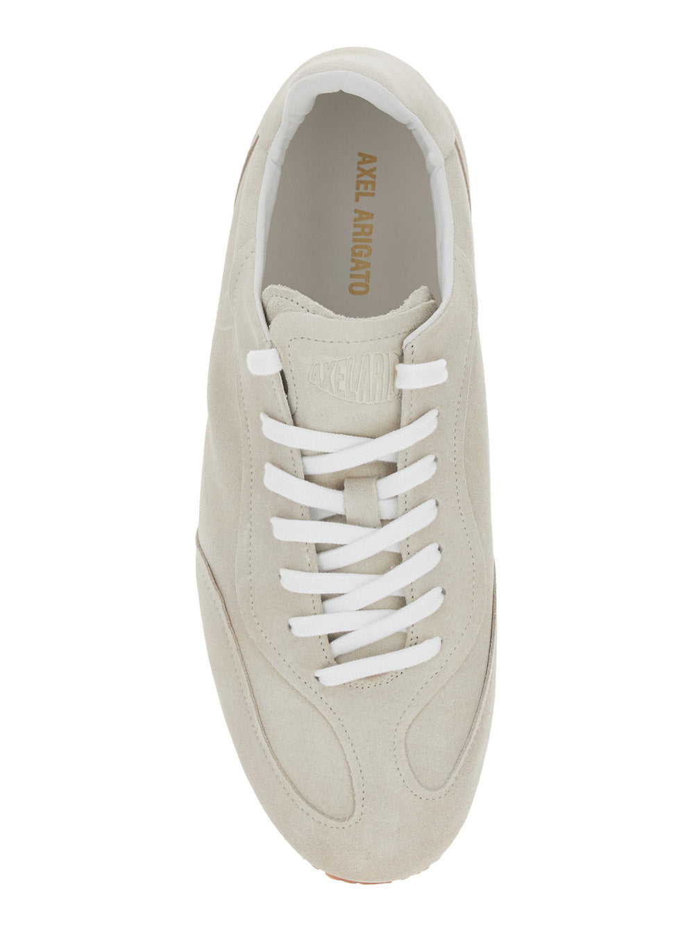 Daze Runner Beige Sneaker With Logo On The Tongue And Grooved Sole Suede Man