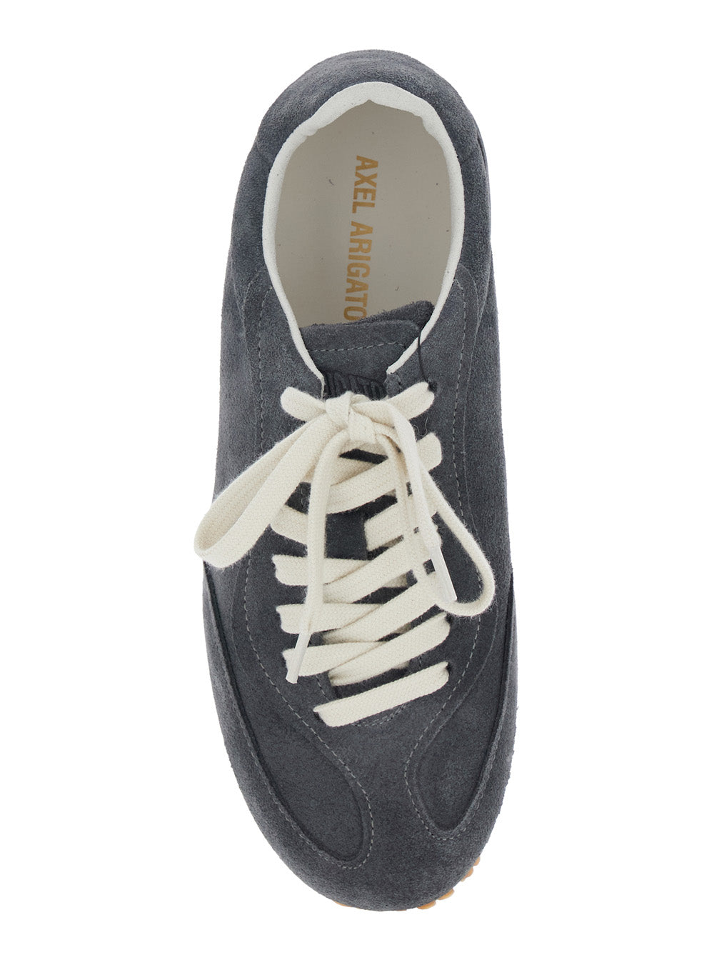 Daze Runner Grey Sneaker With Logo On The Tongue And Grooved Sole Suede Woman