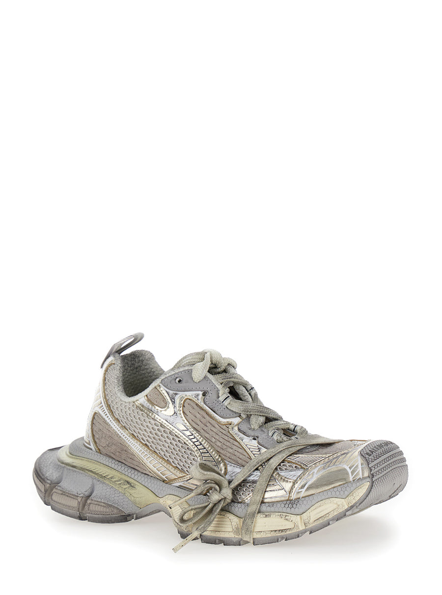 Sneakers 3xl Metallic Tech Fabric Polyurethane Trainers