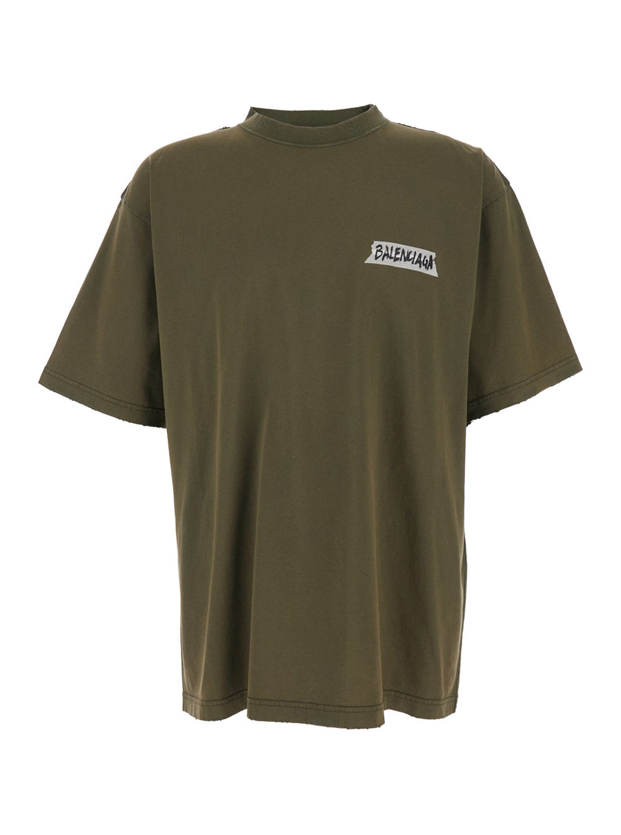 T-Shirt Green Cotton T-shirts