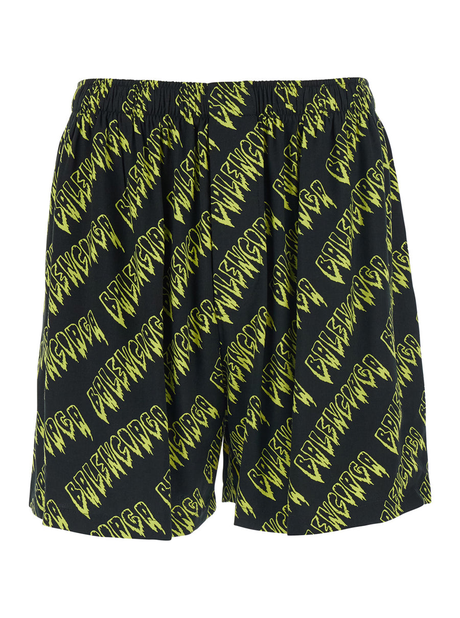 Shorts Creeper Viscose Yellow