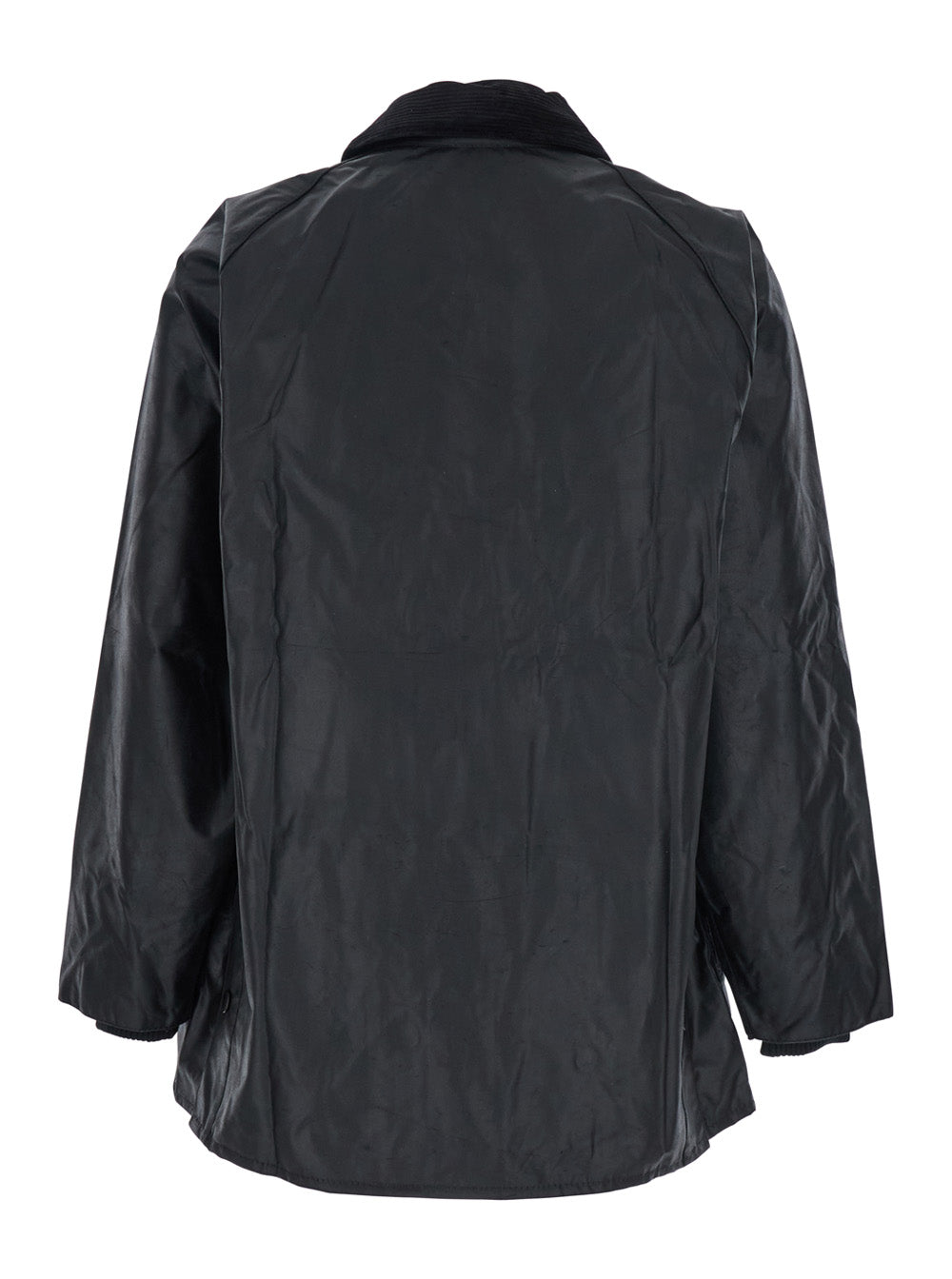 Mens Bedale Jacket with Embroidered Logo on Front in Black Tech Fabric Outerwear
