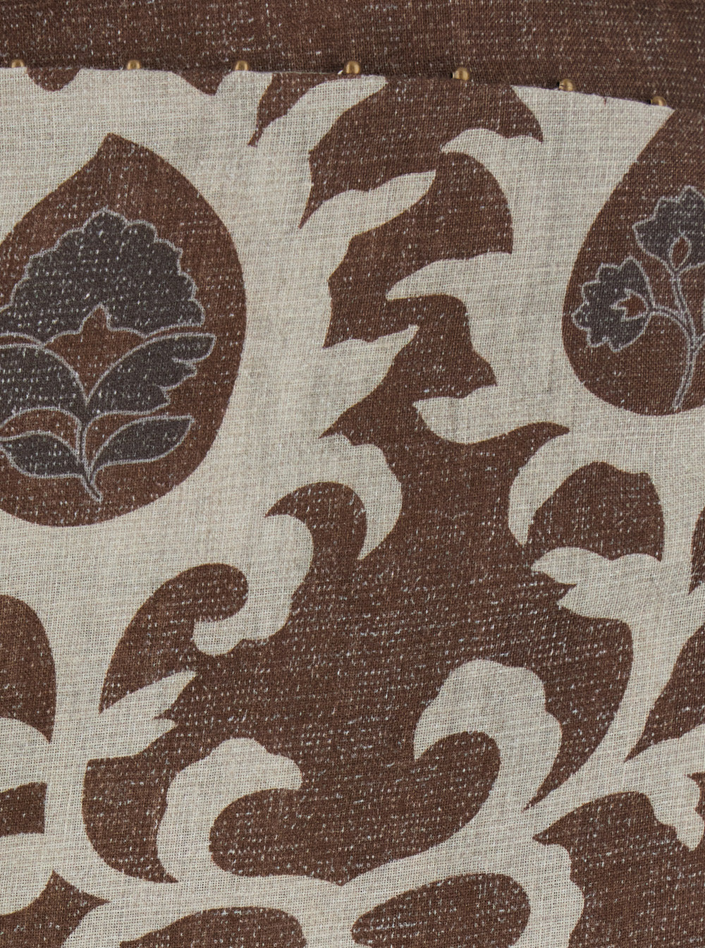 Brown Linen Long Skirt With Waist Knot For Women