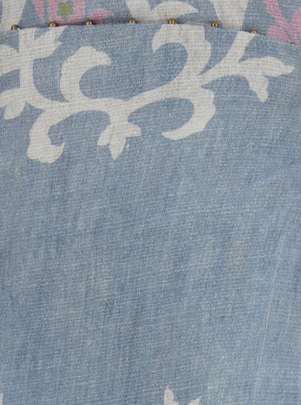 Blue Linen Long Skirt with Waist Knot Design for Women Blu