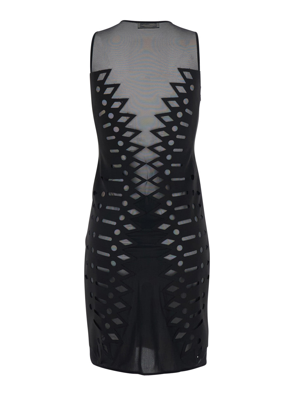 Dress EMBR SCUBA Black with V-Neck in Tech Fabric Women Polyester Elastane