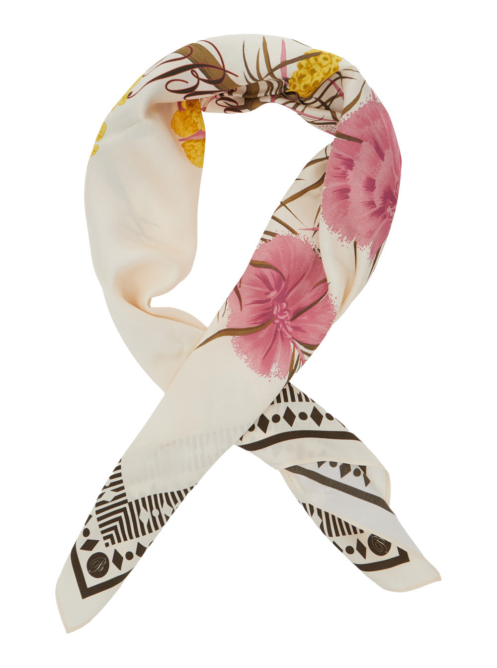 PRINTED FOULARD Multicolor Scarf with Viscose Print for Women Scarfs And Foulards