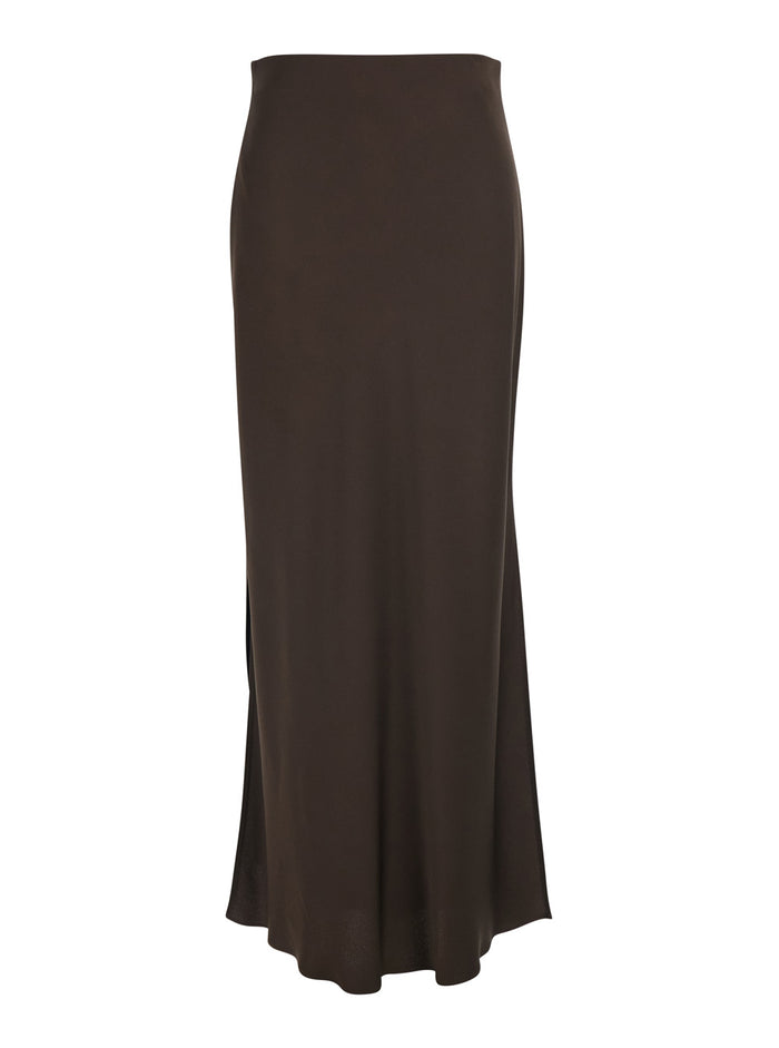 Gonna Brown Acetate Viscose Skirt