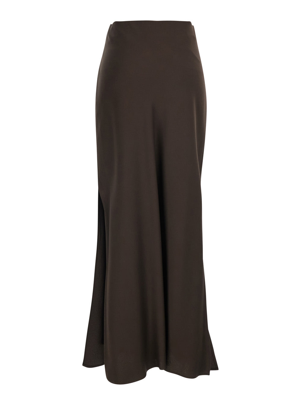 Gonna Brown Acetate Viscose Skirt