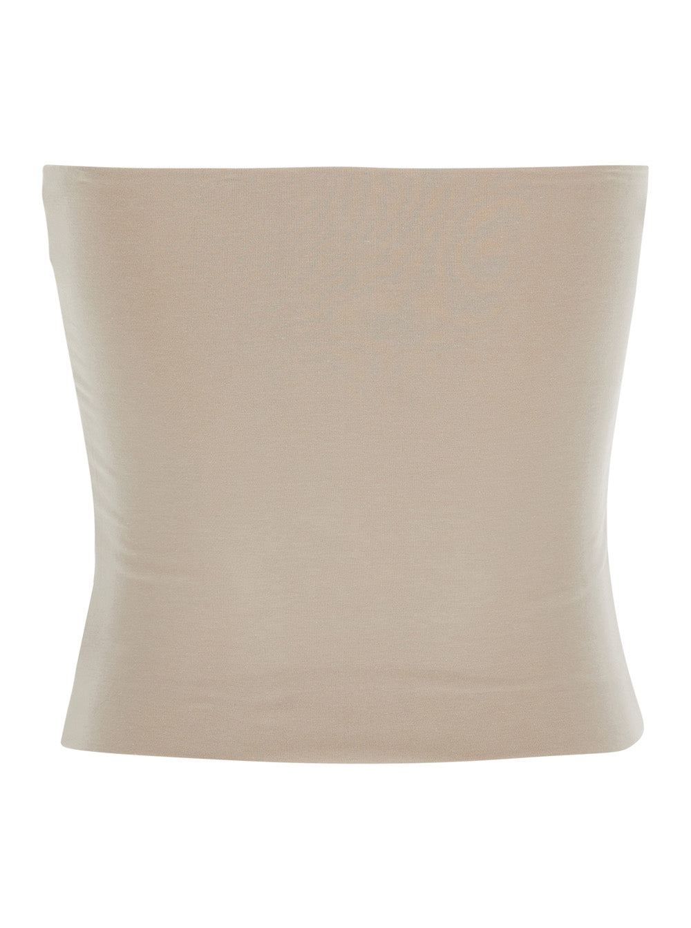 Canotta Beige Cotton Elastane Tops