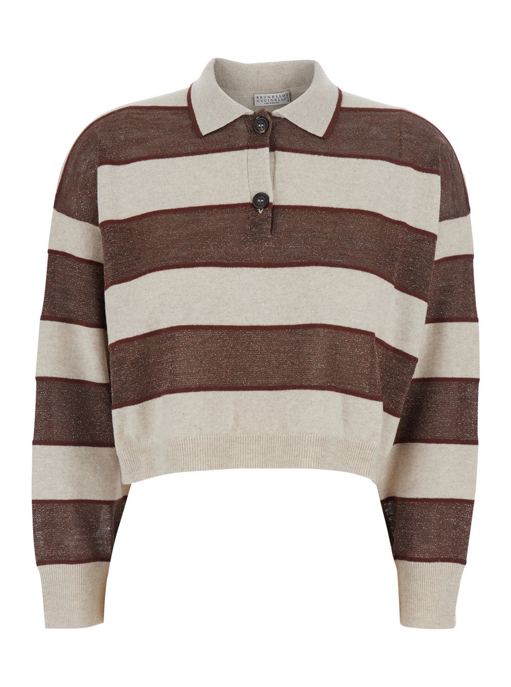 Maglia Polo Virgin Wool Cashmere Silk Jersey