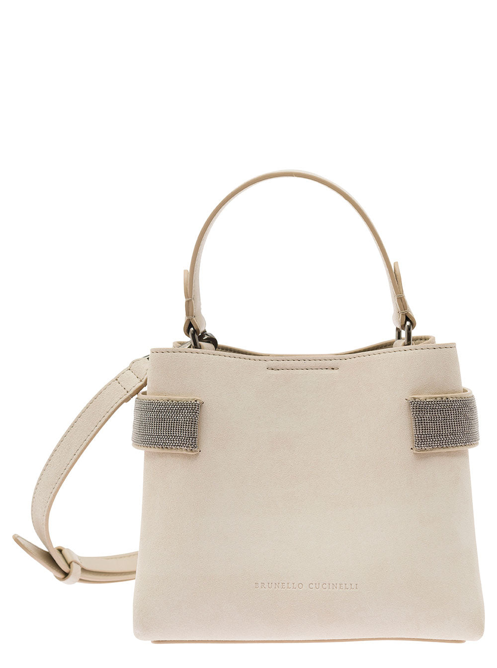 Shoulder Strap Bag White Calf