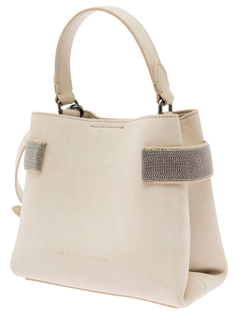 Shoulder Strap Bag White Calf