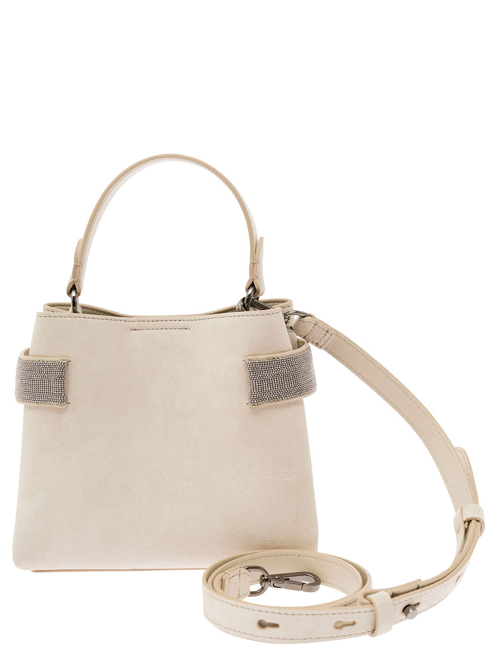 Shoulder Strap Bag White Calf
