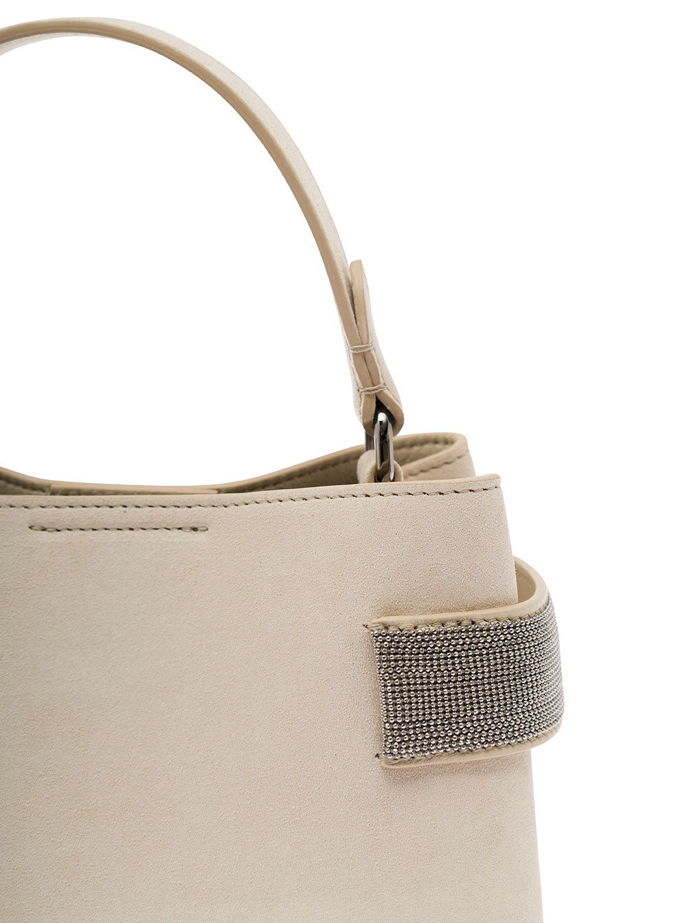 Shoulder Strap Bag White Calf