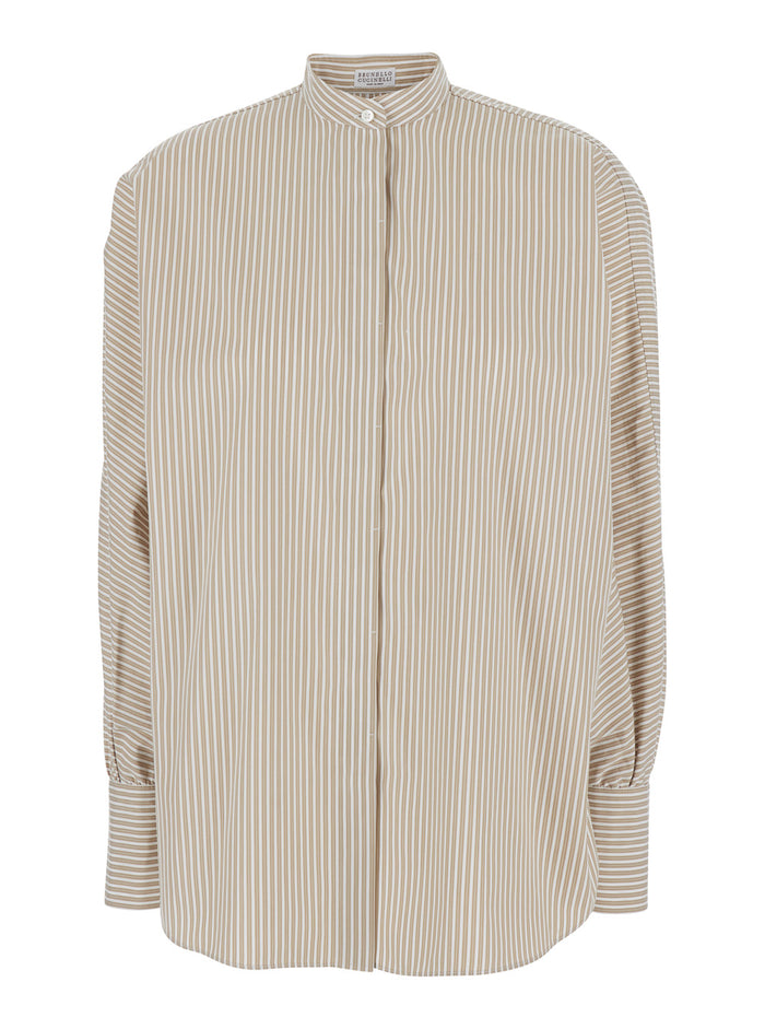 Camicia Brown Cotton Shirts And Blouses