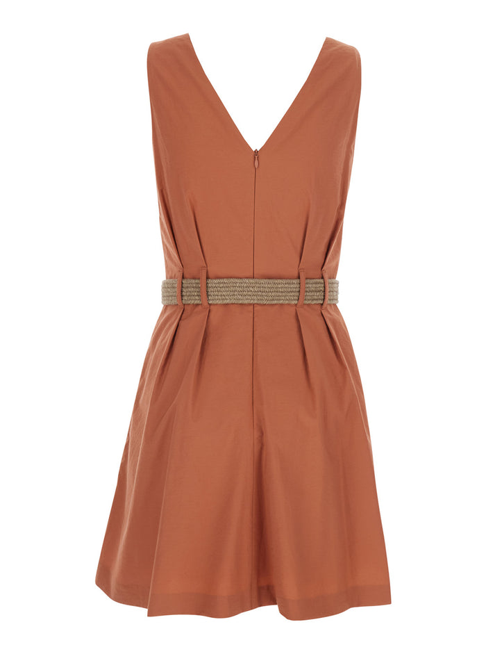 Abito Donna Beige Dress