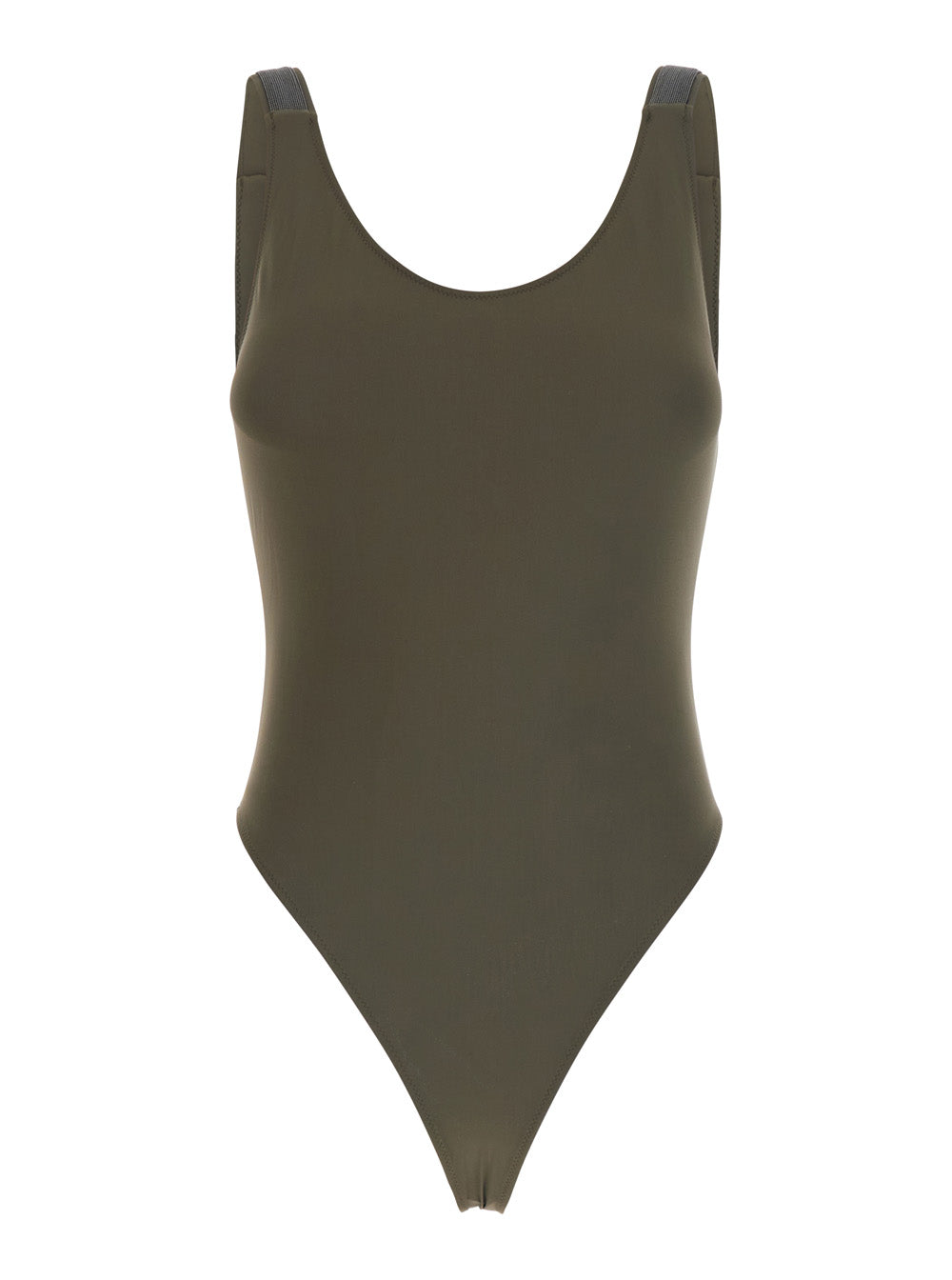 Costume Intero Green Polyamide Elastane Beachwear