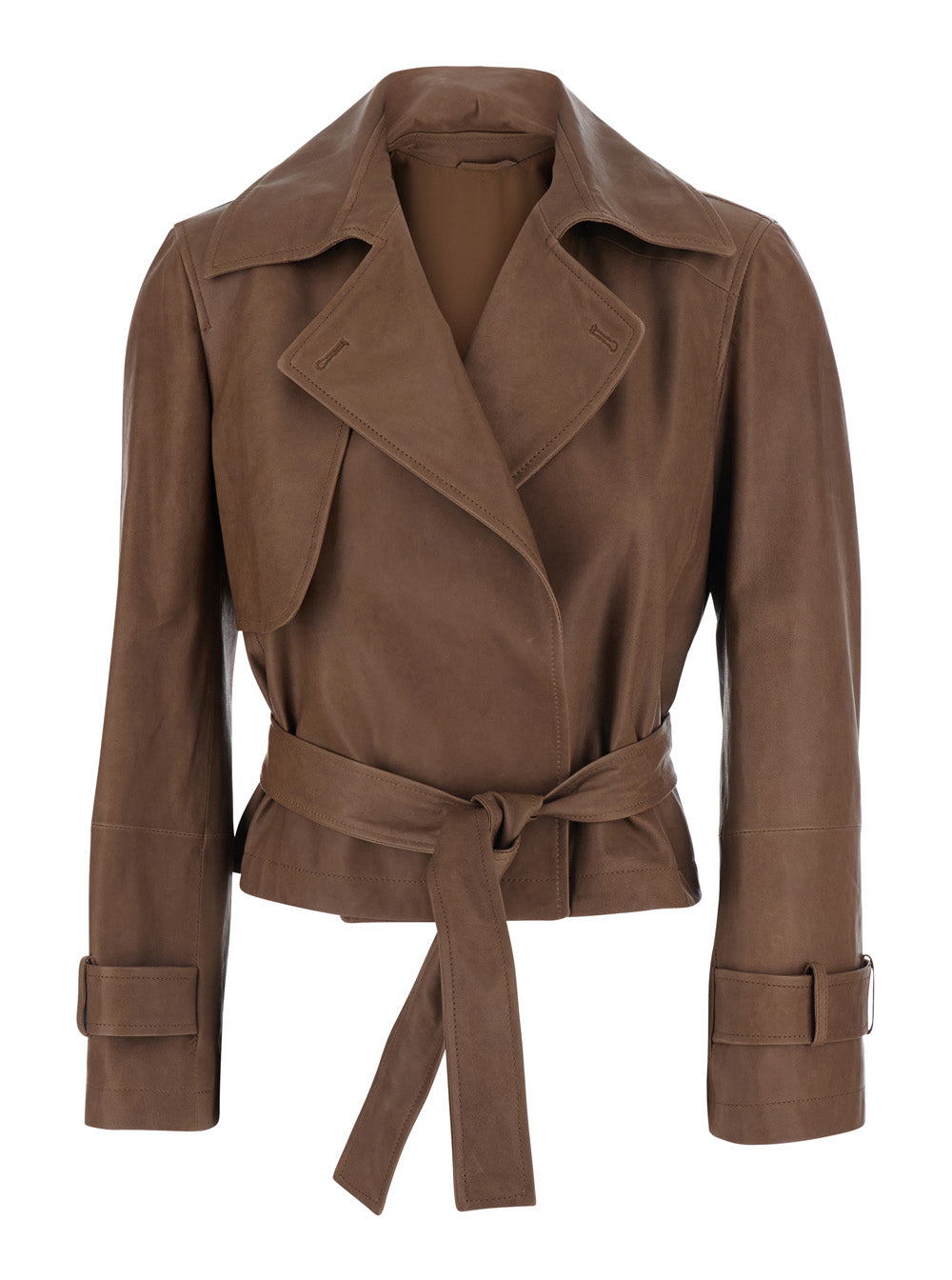 Giacca Pelle Brown Leather Blazers