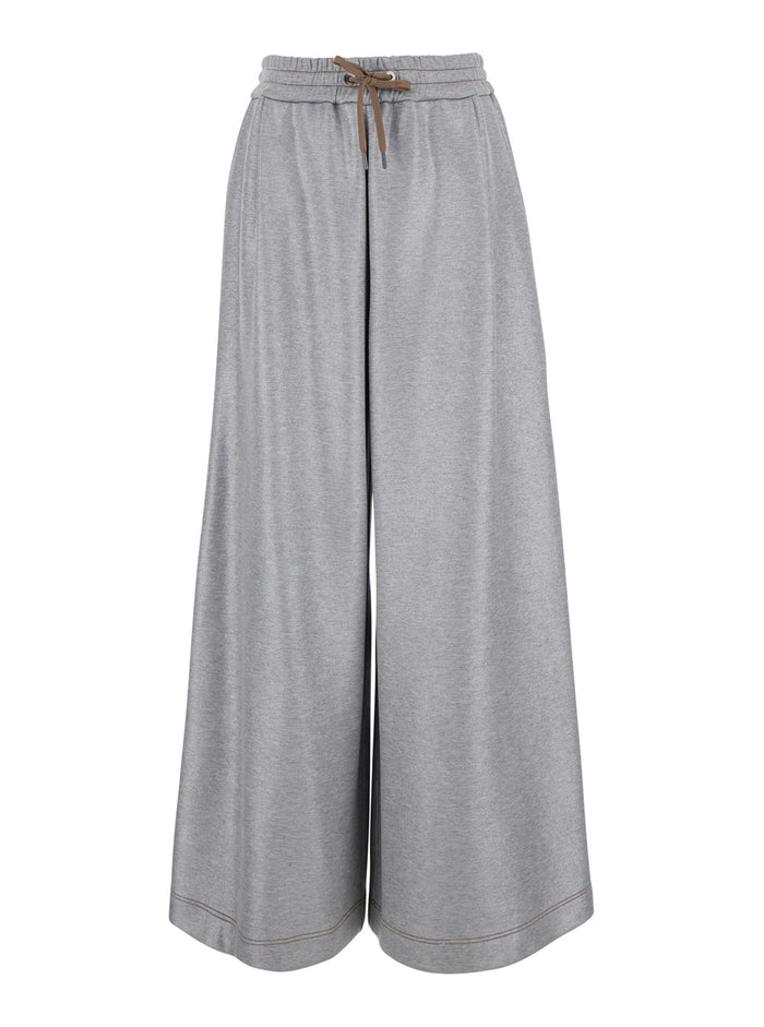Pantalonesportivo Grey Cotton Polyamide Trousers