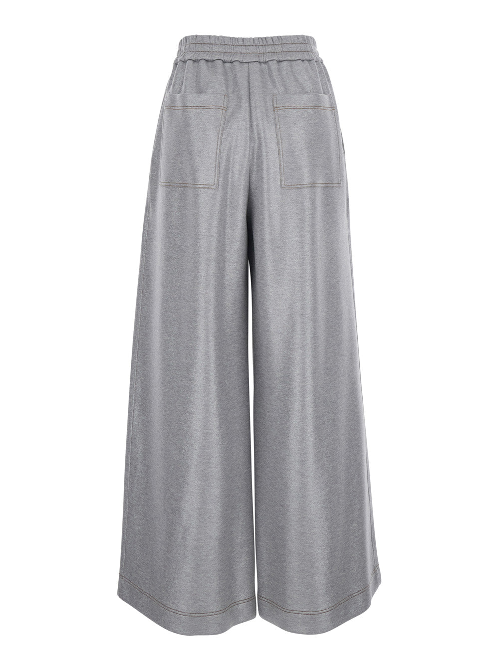 Pantalonesportivo Grey Cotton Polyamide Trousers