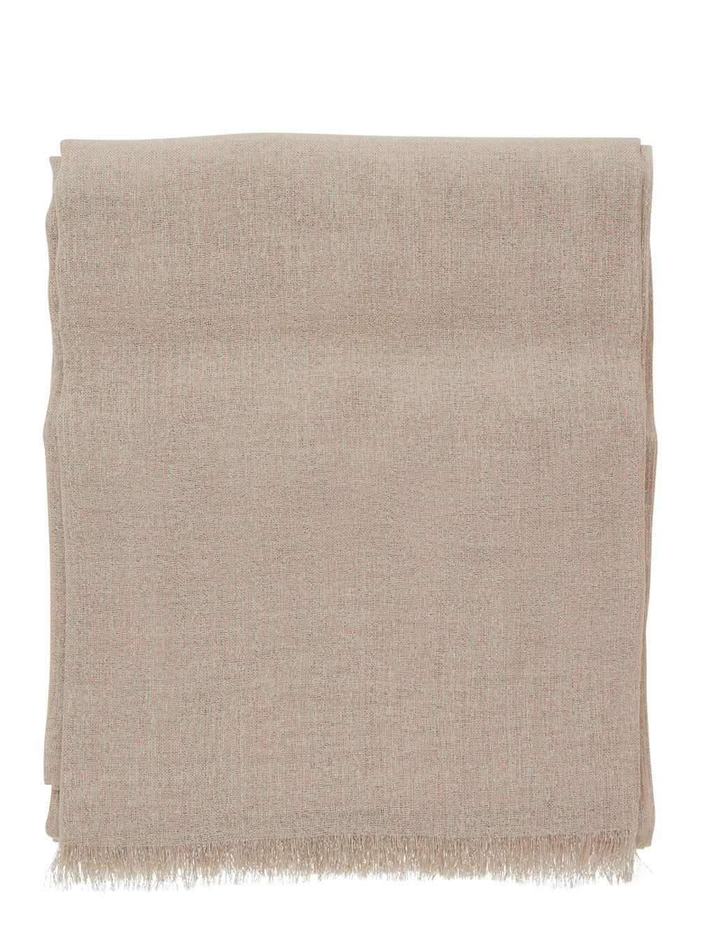 Sciarpa Beige Cashmere Silk Polyamide Scarfs And Foulards