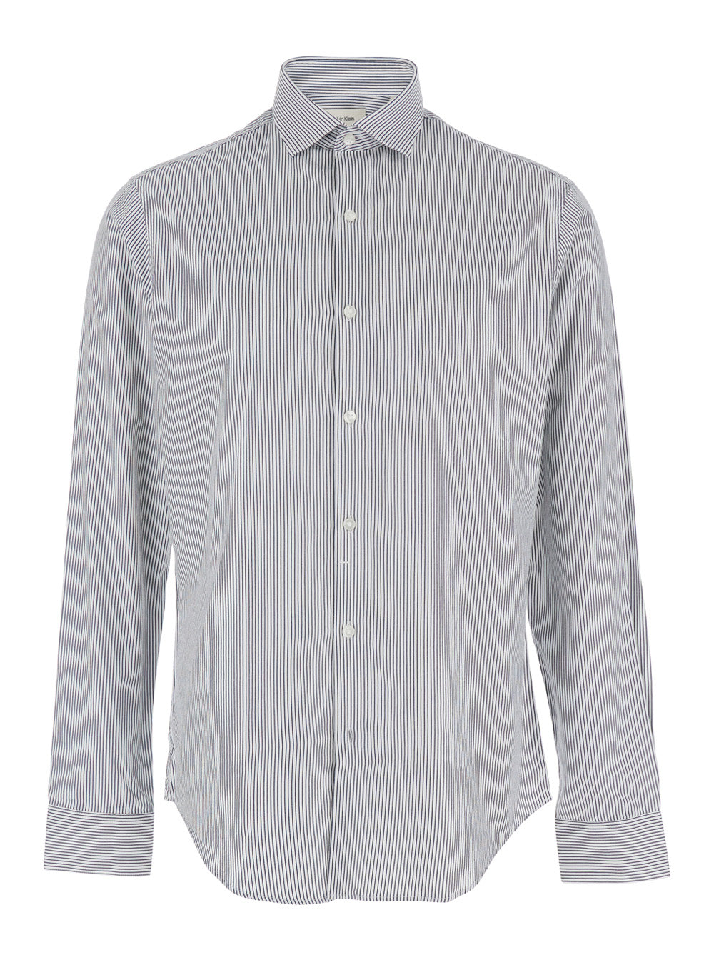 SLIM SFT WSHD STR STP - Fit Shirt with Long Sleeves in White for Men Cotton Lyocell Elastane And Blouses