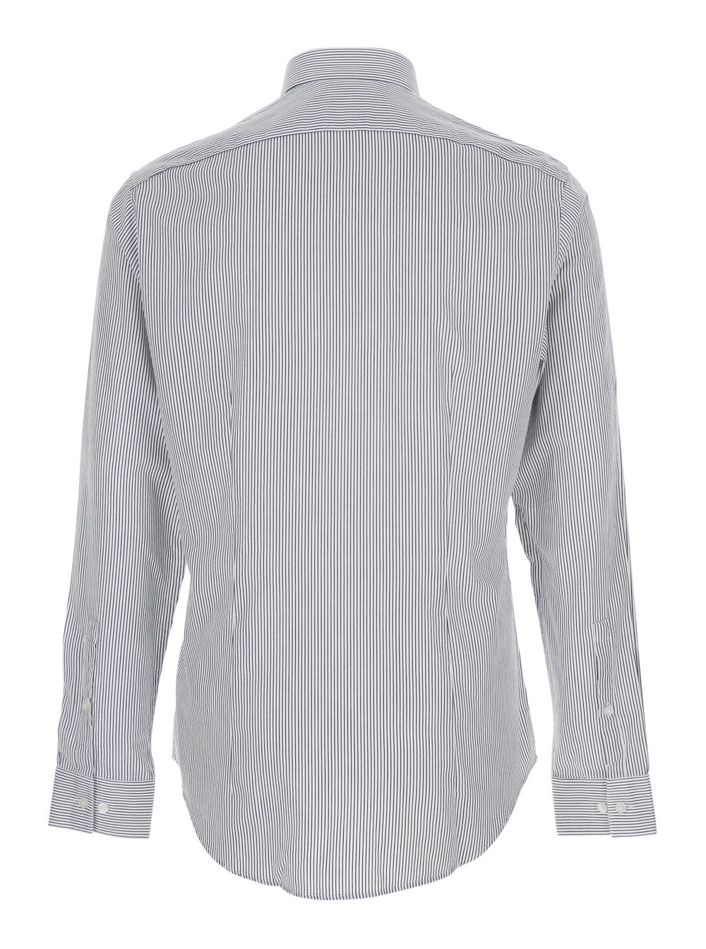 SLIM SFT WSHD STR STP - Fit Shirt with Long Sleeves in White for Men Cotton Lyocell Elastane And Blouses