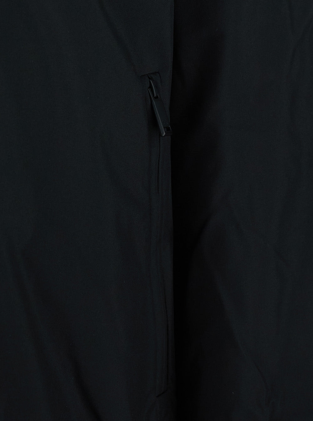 Hero Jacket with Bomber Collar and Two Zip Pockets on the Front in Black Tech Fabric for Men Recycled Polyester Outerwear